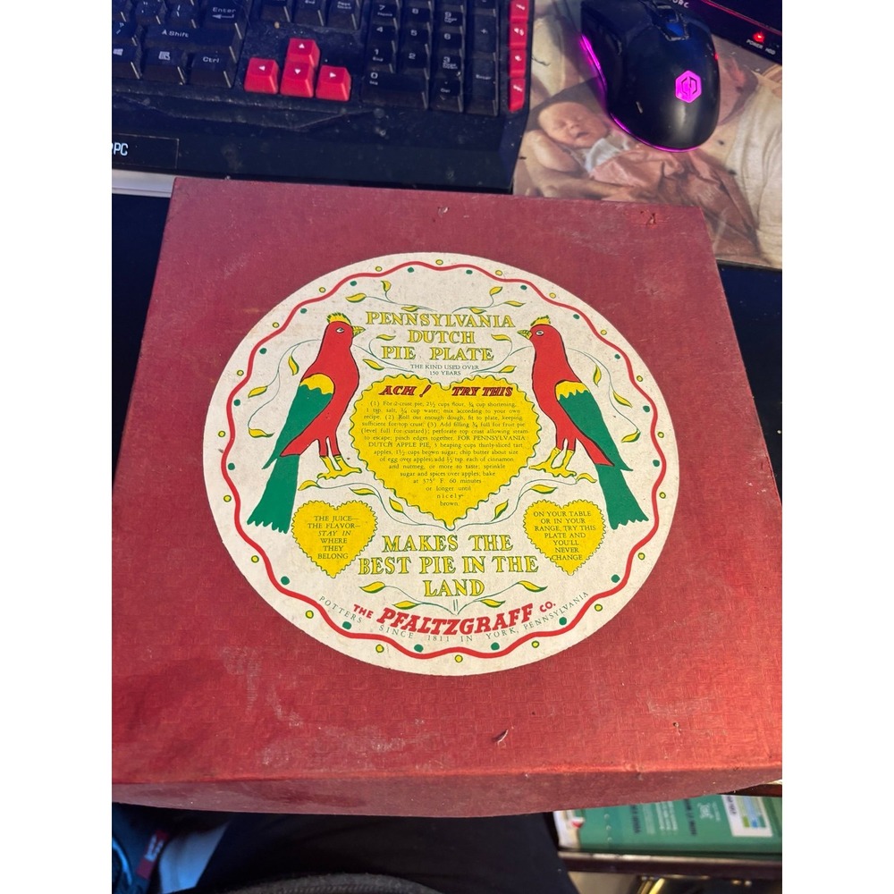 Pfaltzgraff Pennsylvania Dutch Pie Plate Vintage